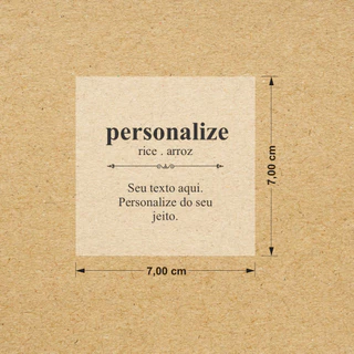 Kit 12 unidades PERSONALIZADOS Adesivos Para Mantimentos Potes de Cozinha 7x7cm