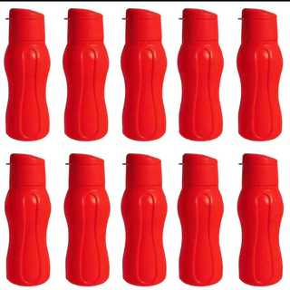 KIT 20 Garrafas de agua squezze sport ware 400ml VERMELHA