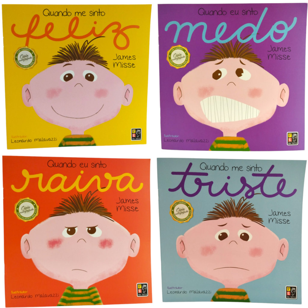 Coleção Quando sinto - Medo, Raiva, Feliz, Triste - Pé da Letra ...