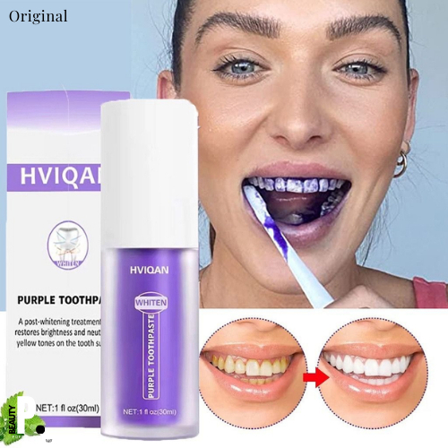 Pasta clareadora Roxa Remove Manchas Reduzem O Cuidado Amarelado Para Gengivas Dentárias Dentes Brilhantes Frescos