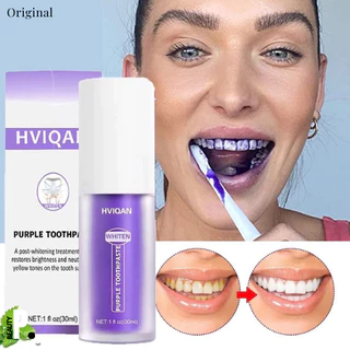 Pasta clareadora Roxa Remove Manchas Reduzem O Cuidado Amarelado Para Gengivas Dentárias Dentes Brilhantes Frescos