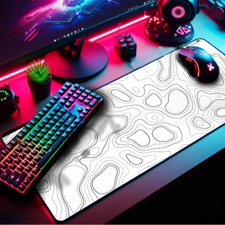 Mouse Pad Gamer Extra Grande 90x55cm Borda Costurada Estampa Cenários, Games e Animes