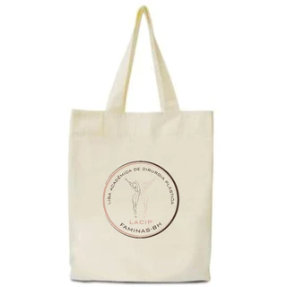 Kit 15 Sacolas Ecobag Sustentáveis Algodão 30x40 Transfer 14x20 Personalizadas com Logotipo Brinde Corporativo para Eventos