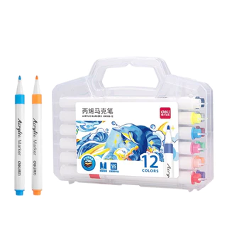 KIT 12 Cores Conjunto Canetas, Tinta Acrílica, Marcadores De Arte, Canetas De Pintura, Canetas De Grafite Para Pedras, Discos, Celulares, Sapatos, Vidro