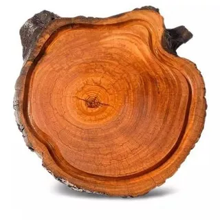 Tábua Para Churrasco Madeira Rústica Maciça Tora de Corte Artesanal Cozinha Medidas 30x30 Resistente Premium