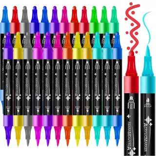 48 Peças Marcador De Tinta Permanente Colorida À Prova D'água Álbum De Bricolagem Graffti Caneta Marcadora De Pneus