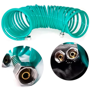 Mangueira Ar Espiral 10m Engate Rápido Femea Para Pistola Compressor Ar Direto Profissional em Oferta na Shopee