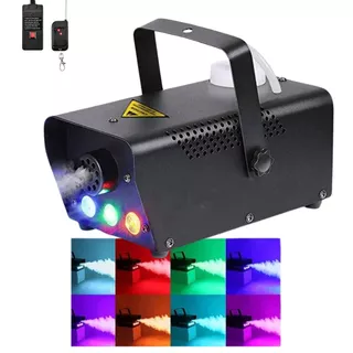 Maquina De Fumaça 1000w Luzes Rgb Iluminação Controle Remoto Efeito de fumaça colorido Festa DJ Evento DMX Light Profissional
