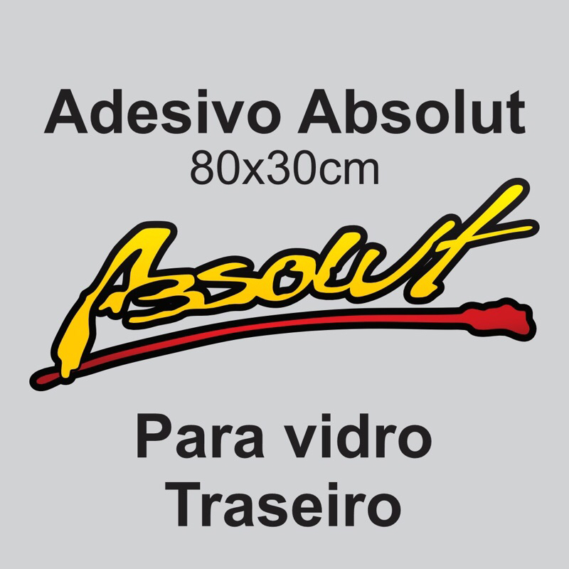 adesivo automotivo - absolut | Shopee Brasil