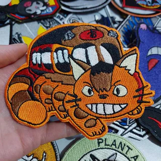 patch bordado catbus meu amigo totoro termocolante studio ghibli my neighbor totoro
