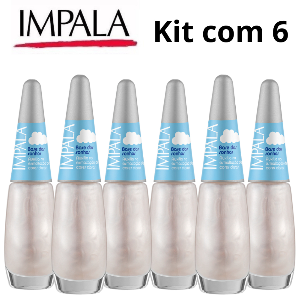 Kit Esmaltes Base dos Sonhos Impala 7,5 ml | Shopee Brasil