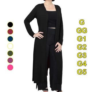 Max Cardigan Super Longo Manga Longa Plus Size