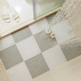 KIT 5 Modular Tapete plastico 30cmx30cm para Box de Banheiro/ Vestiário/ Sauna