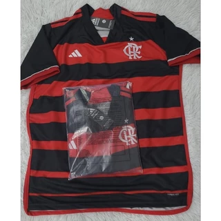 Camisa do Flamengo Vermelha 2024, Futebol Home, Camisa de time Masculina