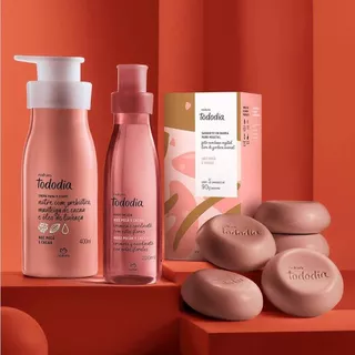 Kit Presente Sabonete 5 unidades Hidratante Body Splash Natura Tododia Original