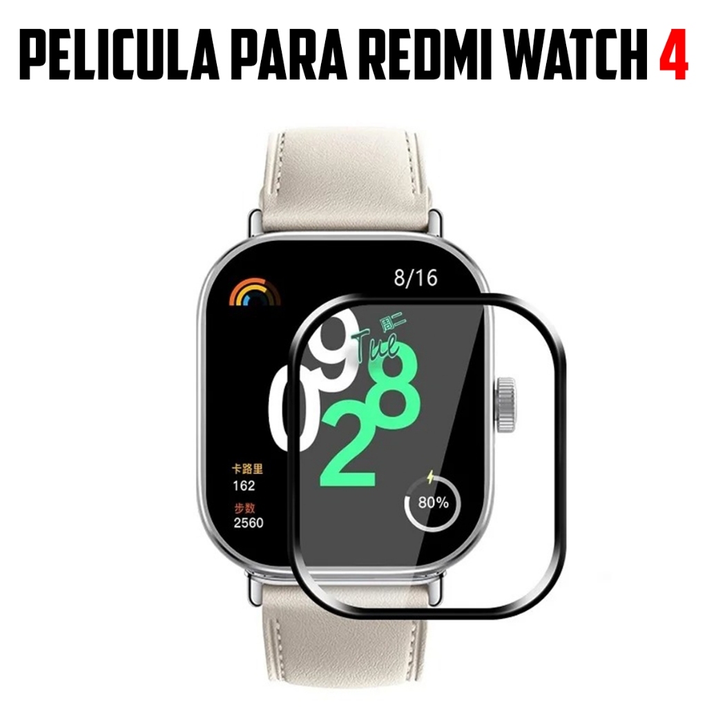 Película 3d Smartwatch De Tela Completo Para Xiaomi Redmi Watch 4