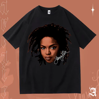 Camisa Básica Camiseta Lauryn Hill Doo Wop Face Cantor Grammy MarleyUnissex - Arcaic