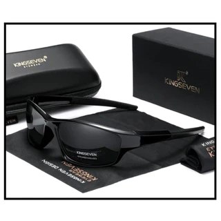 Óculos De Sol Esportivo Preto Polarizado Kingseven N881 Original preto