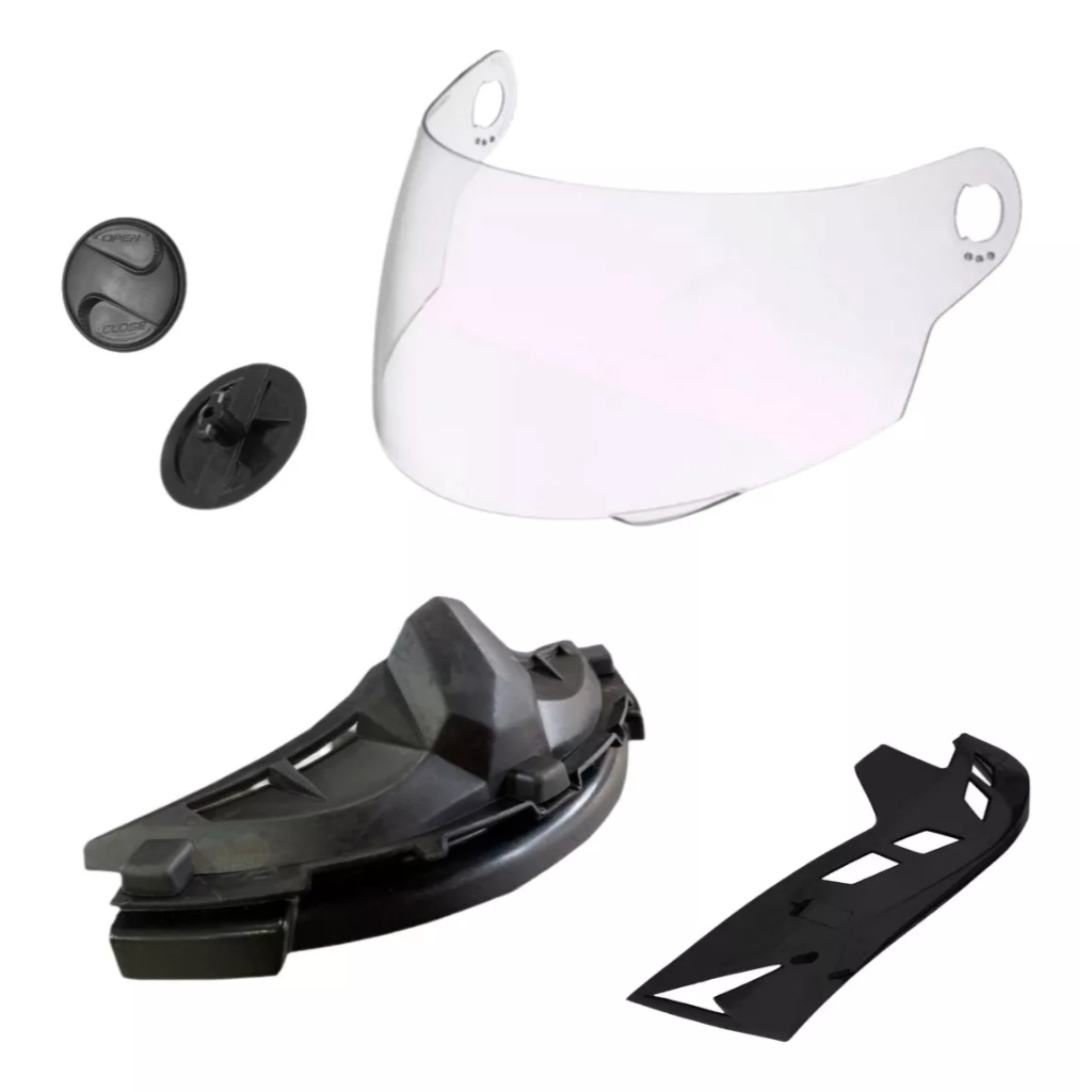 Kit Reparo Viseira Narigueira Capacete Moto Pro Tork Evo G4 Ao G8 Todos ...