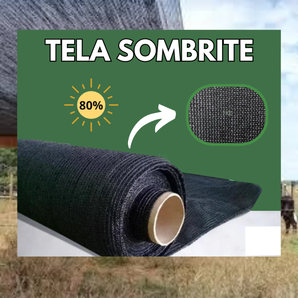 Tela Sombrite Preta 80% (Horquideas) - 6x8 metros.