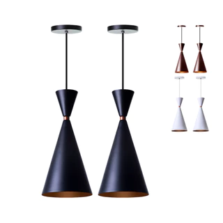 Kit 2 Lustre Pendente Interno Moscou Alumínio Decorações