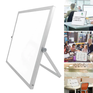 Quadro Lousa Branco Giratório Com Suporte De Mesa Escritório Escola Trabalho