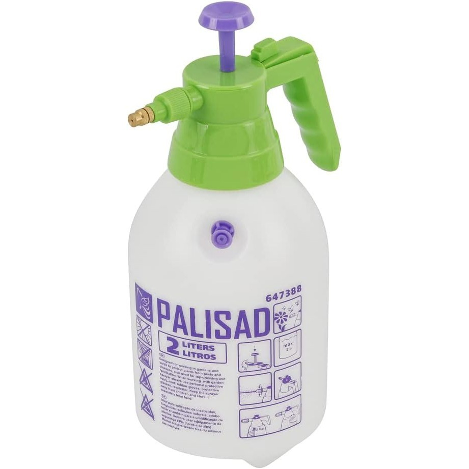 Puverizador Borrifador alta Pressão Manual 2 litros palisad Pulverizador Borrifador Alta Pressão Capacidade 2 Litros