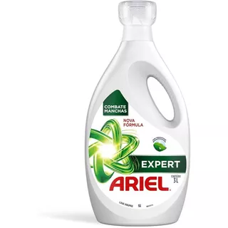 Sabão Líquido Concentrado Ariel Expert 3L - Chega a render 7,5L