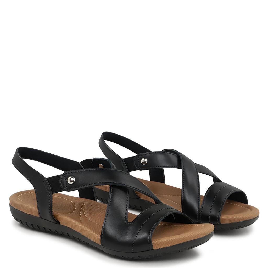 SANDALIA USAFLEX FEMININA ORTOPÉDICA CONFORTO COURO ORIGINAL | Shopee ...