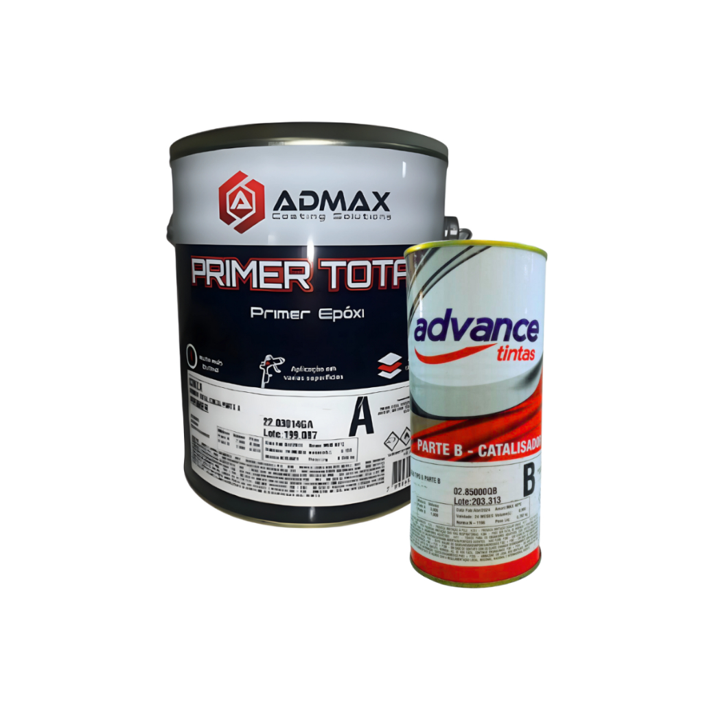 Tinta Epóxi Admax Primer Total Parte A + B 3,6l Advance | Shopee Brasil