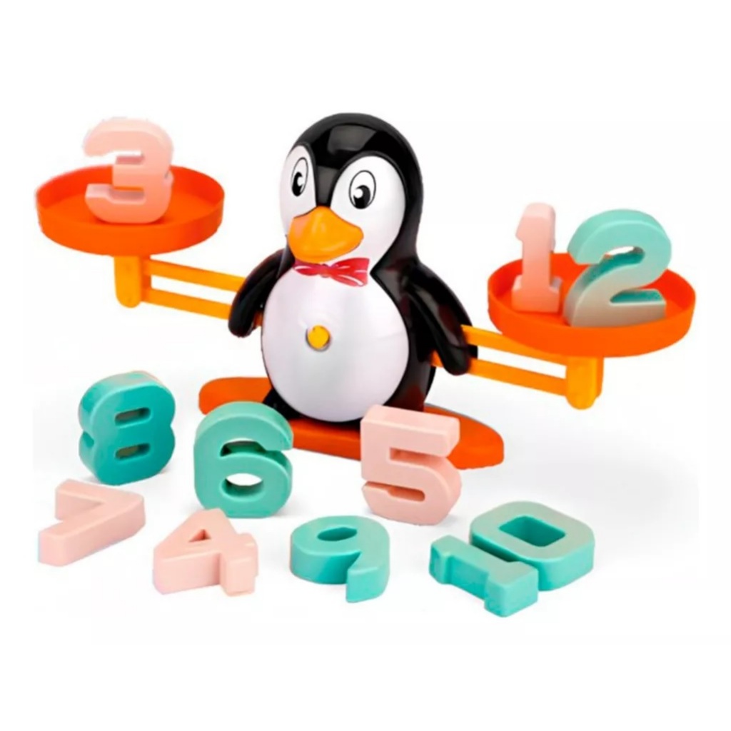 Balança Brinquedo Infantil Pinguim Educativo Matemática | Shopee Brasil