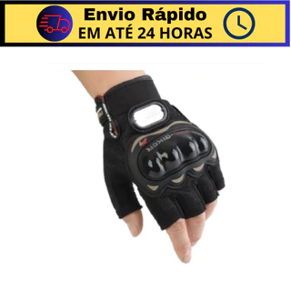Par De Luva Bike Ciclista Meio Dedo Bicicleta Sport Airsoft Moto Motoqueiro