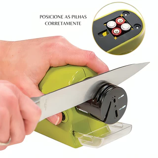 Amolador de Faca Elétrico a Pilha Portátil de Utensílios de Cozinha Facas Tesoura Ferramentas Profissional em Oferta na Shopee