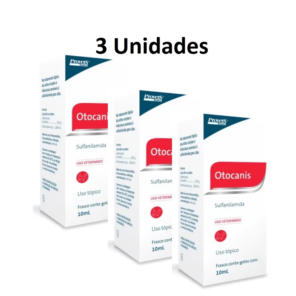 Otocanis Remédio Para Otites Dor De Ouvido em Cães Provets | Shopee Brasil