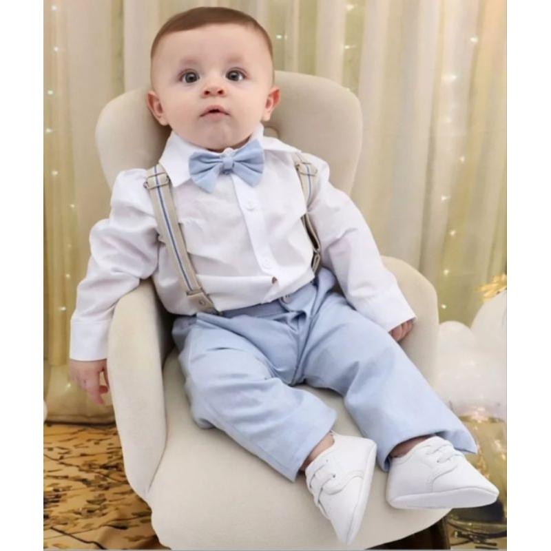 Gravata Borboleta Roupa Batizado Bebe Menino Gravata Borboleta