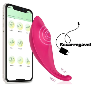 Vibrador Calcinha Com App Silencioso Controle Remoto 10 Modos