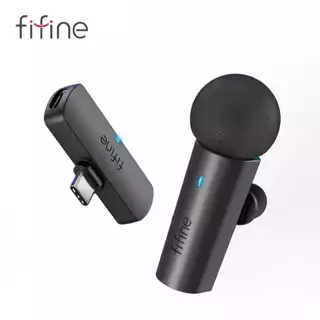 Microfone de Gravação Lapela Sem Fio Fifine M6 para Celular, Tablet, Laptop