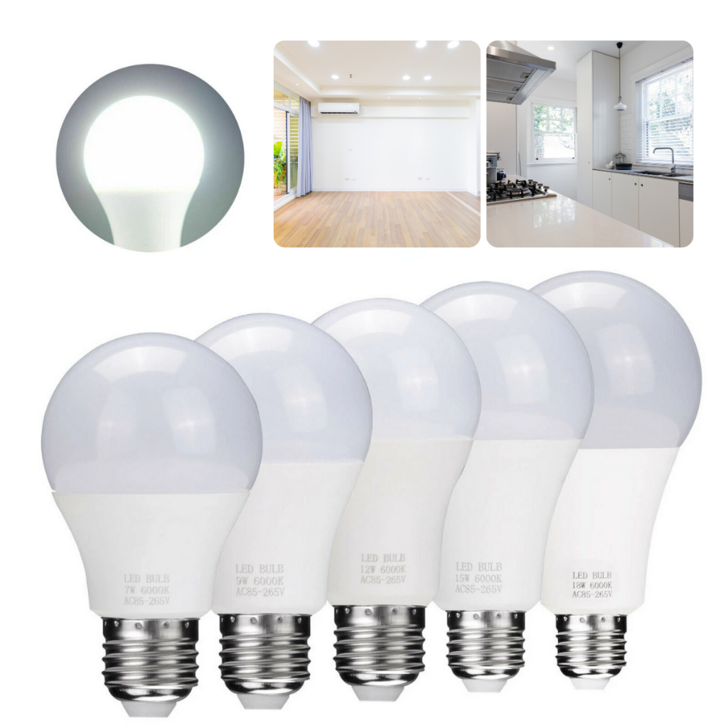 Lâmpada LED Bulbo 7w Branco Frio 6500K E27 A55 Bivolt INMETRO
