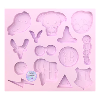 Molde de silicone Harry Potter 14 peças
