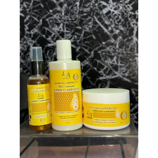 Kit Camomilete Super Clareador Mel e Extrato de Camomila L&A Cosméticos 2x300g 1x120ml