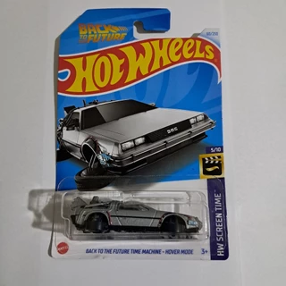 (Cx Box HW-AGO24) Hot Wheels Back To The Future Time Machine - Hover Mode, da Série De Volta para o Futuro (Miniatura ORIGINAL no Blister).