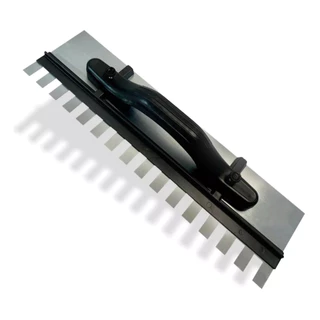 Desempenadeira 43 x 12cm Com Regulagem de Aço Dentada Grande Azulejista