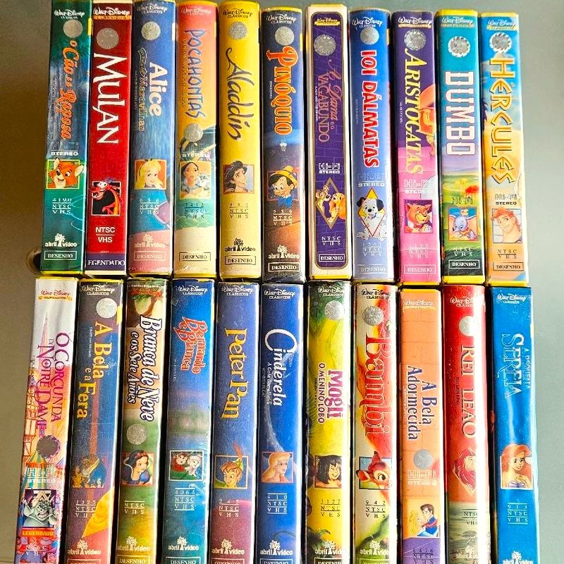Fitas de Video Cassete(VHS) | Walt Disney | Clássicos - Dublados ...