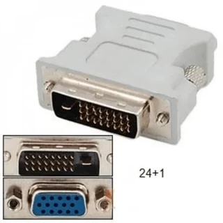 Adaptador Vga Fêmea X Dvi-d Macho 24+1 Placa mãe e Placa de Vídeo