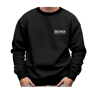 Moletom Masculino Blusa De Frio Flanelado Gola Careca Redonda Várias Cores