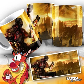 Caneca Meme Dark Souls Churrasco - Jogos - Games - Cerâmica