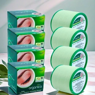 Kit com 4 Linha ORGÂNICA para Depilação Facial Egipcia 100% Algodão