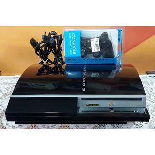 Console Sony Playstation 3 Fat Lindo C/ 500gb Lotado De Jogos Tops E Ainda Aceita Jogos Do Ps1 Leia A Descrição Veja Fotos E O Video !