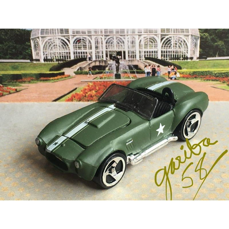 HOT WHEELS SHELBY COBRA 427 S/C MILITAR 2008 TEAM ENGINE REVEALERS GARIBA58