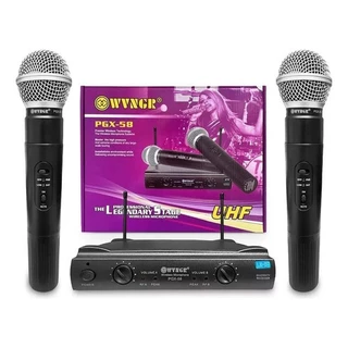 Microfone Sem Fio Duplo Uhf Sm-58 Profissional Igreja Show Karaokê Musical